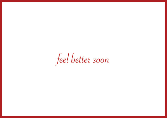 Card 'Feel better soon'